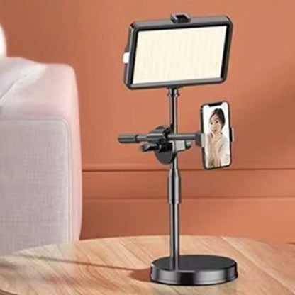 Trépied de lumière de diffusion en direct à lumière LED 360 °   Lumière de remplissage réglable pour téléphone Portable, lumière supplémentaire réglable et Portable douce