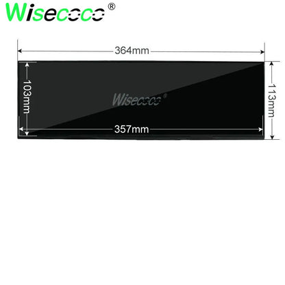 Wisecoco 14.5 Inch Stretched Bar LCD Display IPS 2560x720 2K Long Strip LCD Panel Capacitive Touchscreen USB-C Driver Board