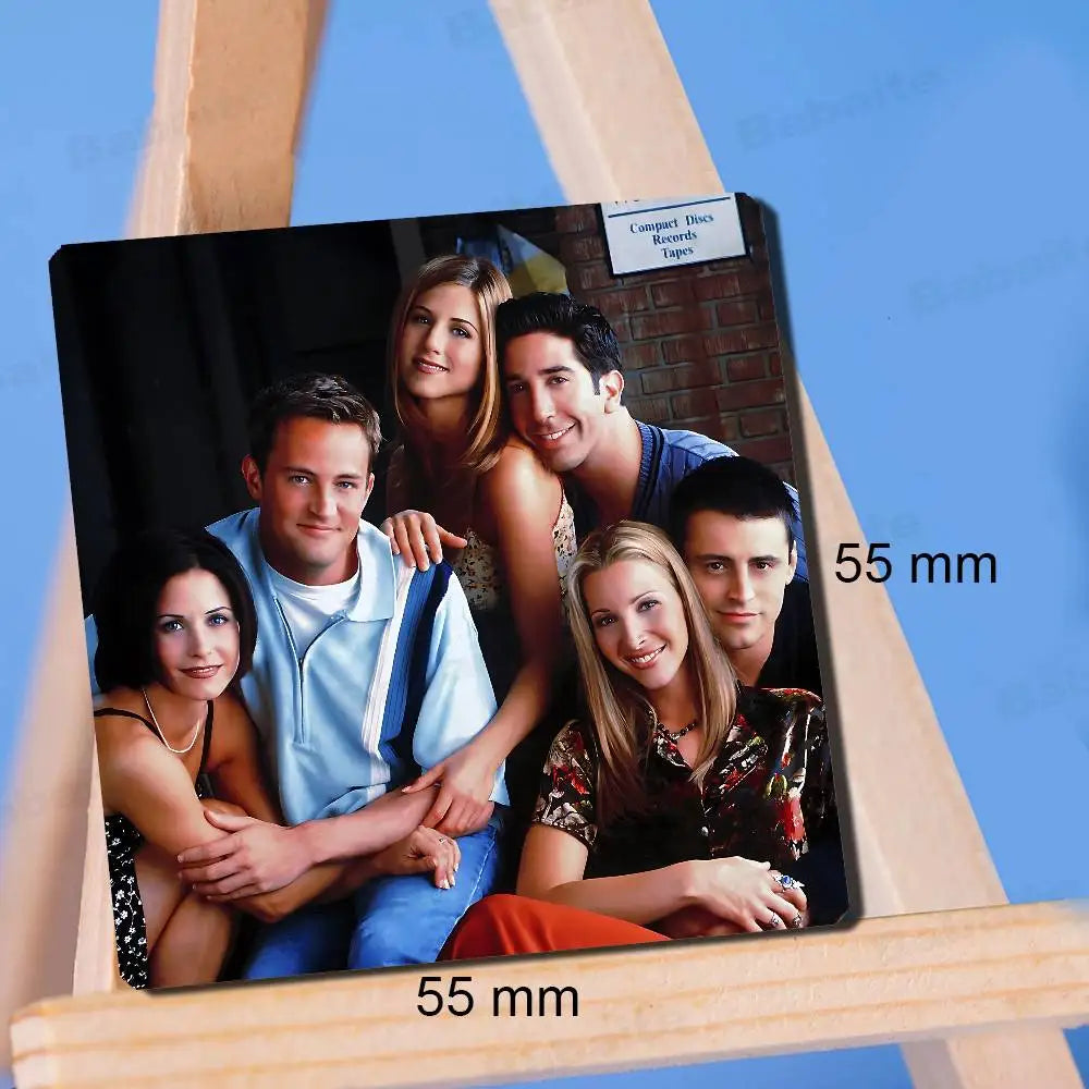 F-friends – aimants pour réfrigérateur avec Photo personnalisée, TV classique, cadeau pour la décoration de la maison, cadeau de saint-valentin, autocollant Photo magnétique