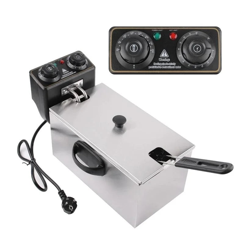 2000W Electric Deep Fryer Thermostat 4L Capacity Fried Chicken Grill French Fries Frying Machine Oil Oven Cooking appliance