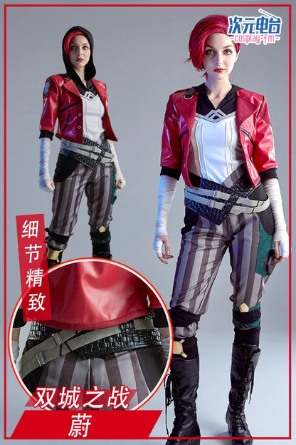 Costume de cosplay LoL Arcane Vi, perruque, uniforme, chaussures, tenues, combinaison d'Halloween et de carnaval pour femmes et hommes, haute qualité