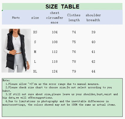 Cross-border Foreign Trade Europe and the United States Solid Color Cotton Jacket Hooded Long Zipper Cotton Vest Coat Female