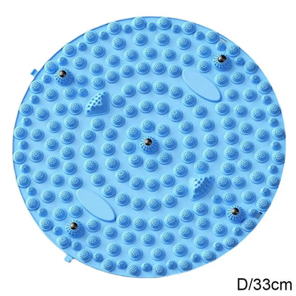 Foot Yoga Massage Acupressure Board Mat Muscle Relaxation Round Exercise Mat Fitness Foot Training Massage Acupressure Mat