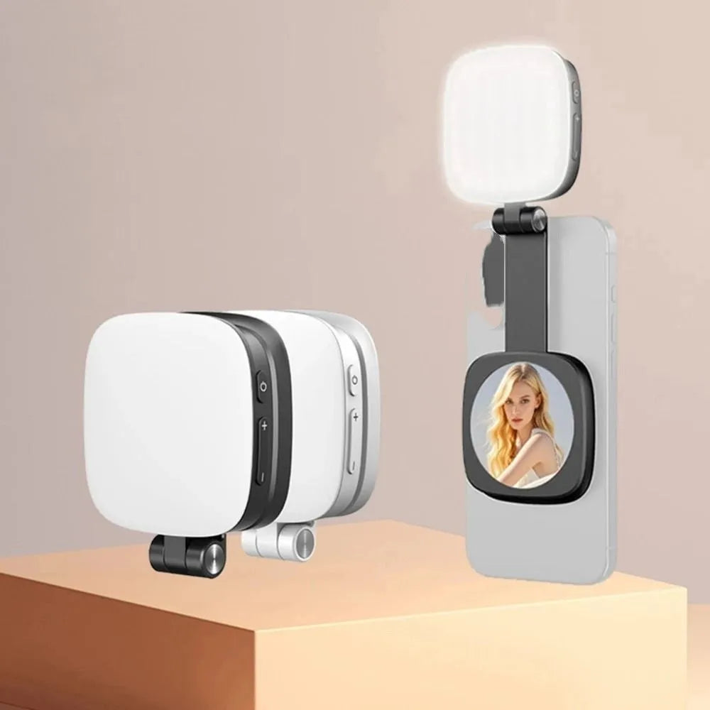360° Rotation Magnetic Phone Selfie Light 3 Color Retractable adjustment Mobile Phone Fill Light Detachable Portable