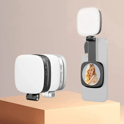 360° Rotation Magnetic Phone Selfie Light 3 Color Retractable adjustment Mobile Phone Fill Light Detachable Portable