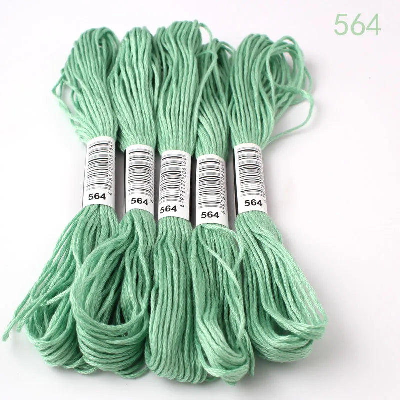 433---581--10 pcs cross-stitch  Embroidery Thread Floss Sewing Skeins Craft DIY Bracelet braided