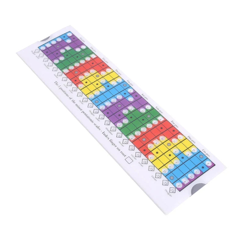 Balances de guitare acoustique règle coulissante outil d'apprentissage règle coulissante pentatonique pour pratiquer vos accessoires de guitare à l'échelle