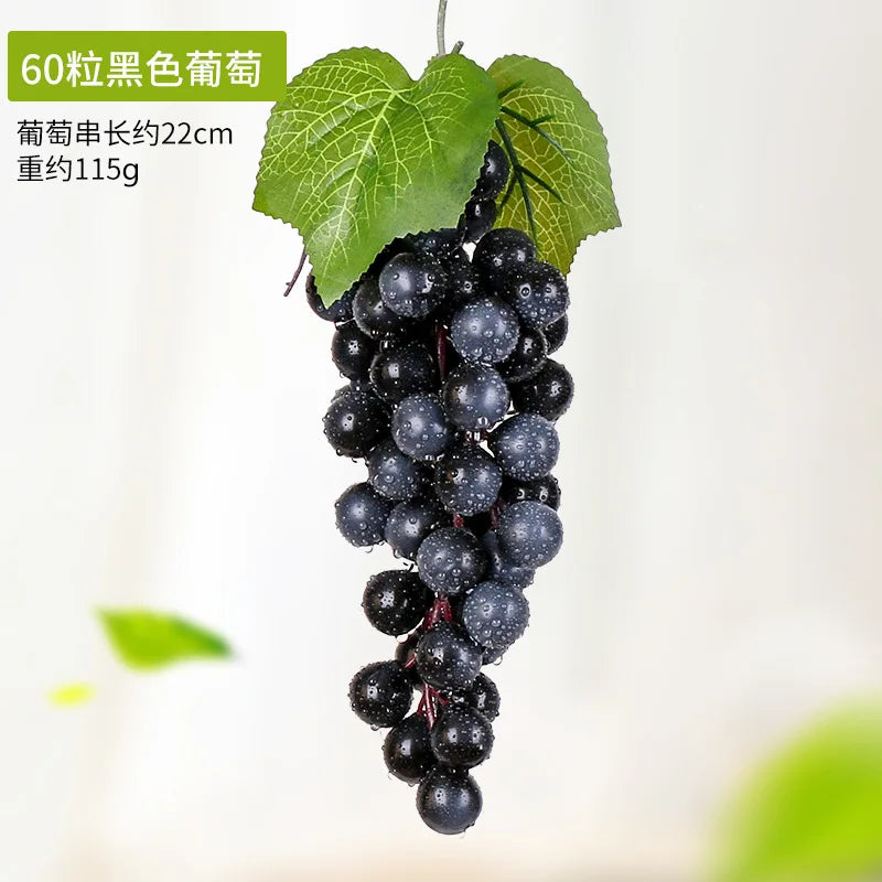 5PCS 12/18/24/36/60/85/100 Heads Artificial Grapes Christmas Halloween Wedding Party Home Garden Hanging Decoration Fake Fruits