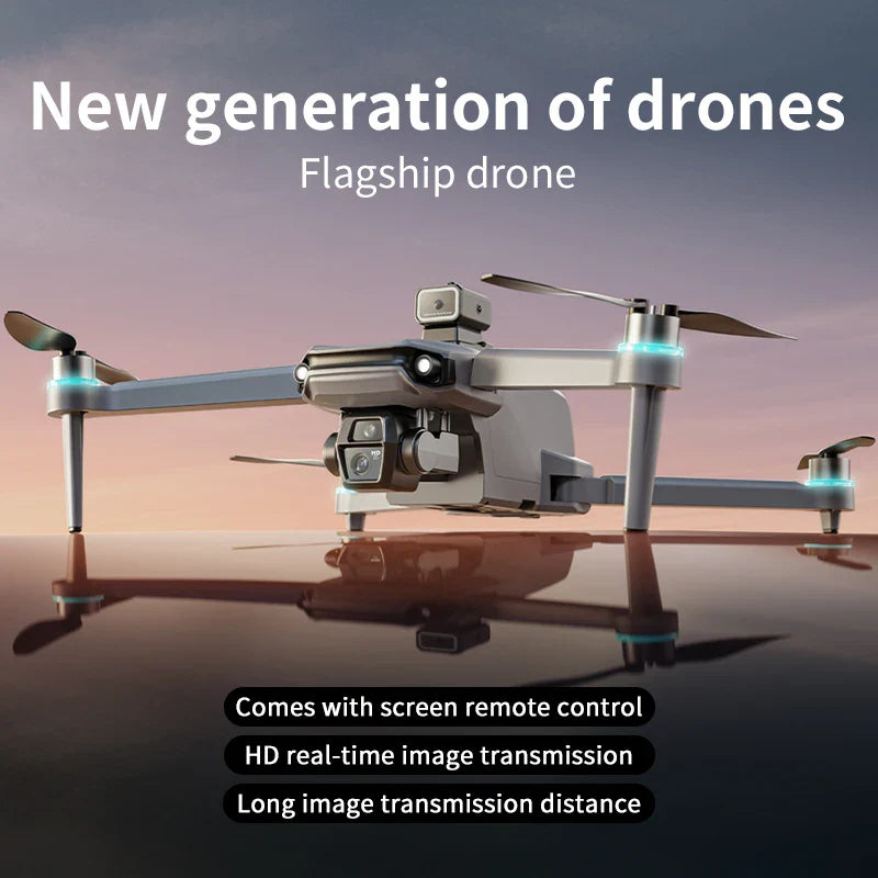 Drone GPS avec écran tactile caméra EIS Anti-secouement 8K Drones aériens sans brosse 5G GPS 8K caméras HD grand UAV Dron RC quadrirotor