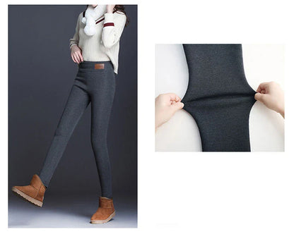 Legging taille haute sans couture pour femme avec intérieur en polaire doux, thermique, chaud, isolé, pour l'hiver. Collant polaire chaud pour femme. Vêtements d'hiver pour femme.