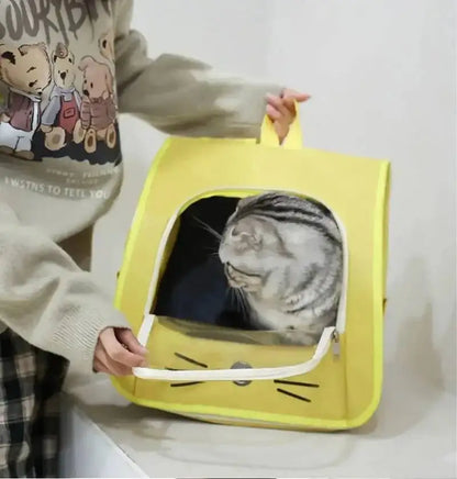 Sac à dos de transport pour animaux de compagnie, grand sac à dos pour chat, Transparent, respirant, Portable, pour chats et chiens, sac à bandoulière de transport