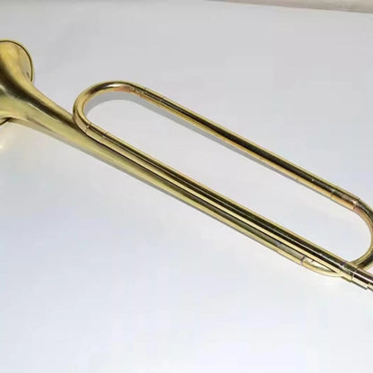 Trompette de cavalerie en laiton doré, Instrument de musique BB Bugle pour atmosphère de Festival