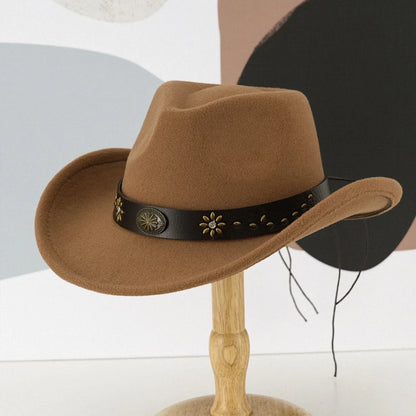 Chapeau de Cowboy occidental Vintage, chapeaux de Cowboy occidentaux classiques, chapeaux de Cowgirl de Cowboy de Style occidental pour voyage pêche randonnée été