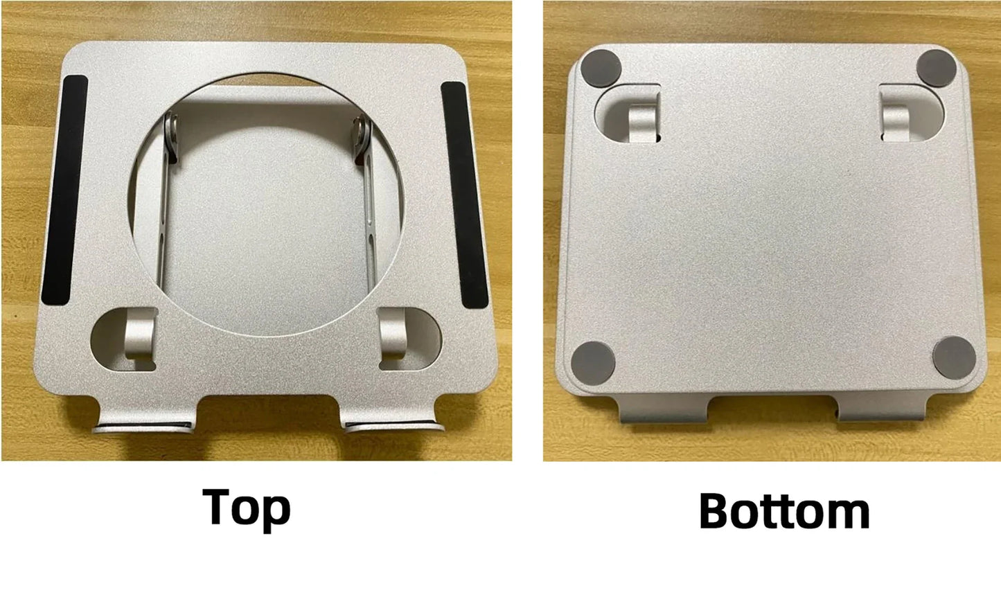 Support de tablette de bureau, avec dissipation thermique évidée, disponible en deux options : rotatif et non rotatif