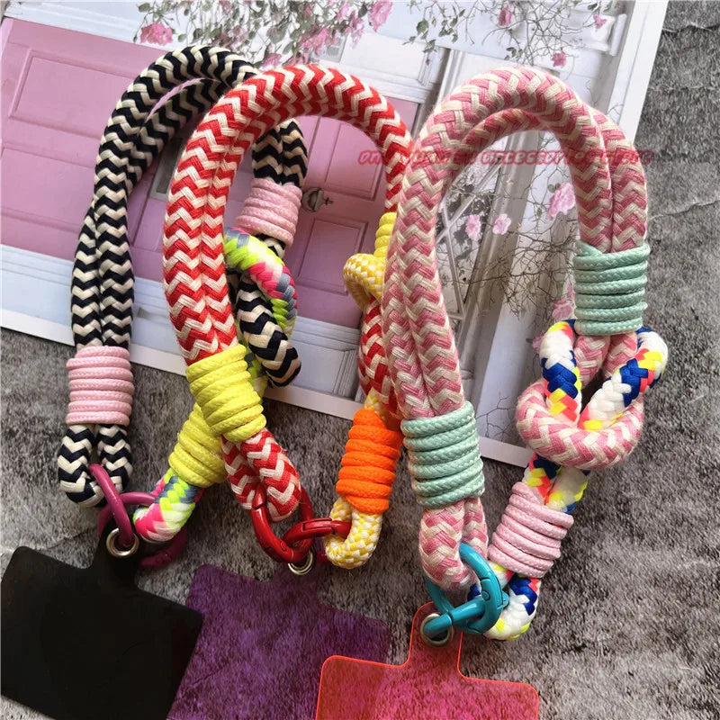 Cell Phone Wrist Strap With Patch Bracelet Telephone Lanyard Small Fresh Smartphone Strap Bag Cellular Pendant Premium Keychain