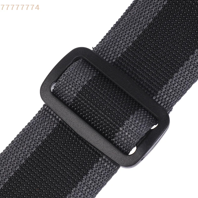 Accessoires de ceinture sangle de guitare électrique réglable en cuir PU avec 3 supports de plectres pour guitare acoustique et basse