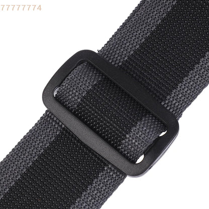 Accessoires de ceinture sangle de guitare électrique réglable en cuir PU avec 3 supports de plectres pour guitare acoustique et basse