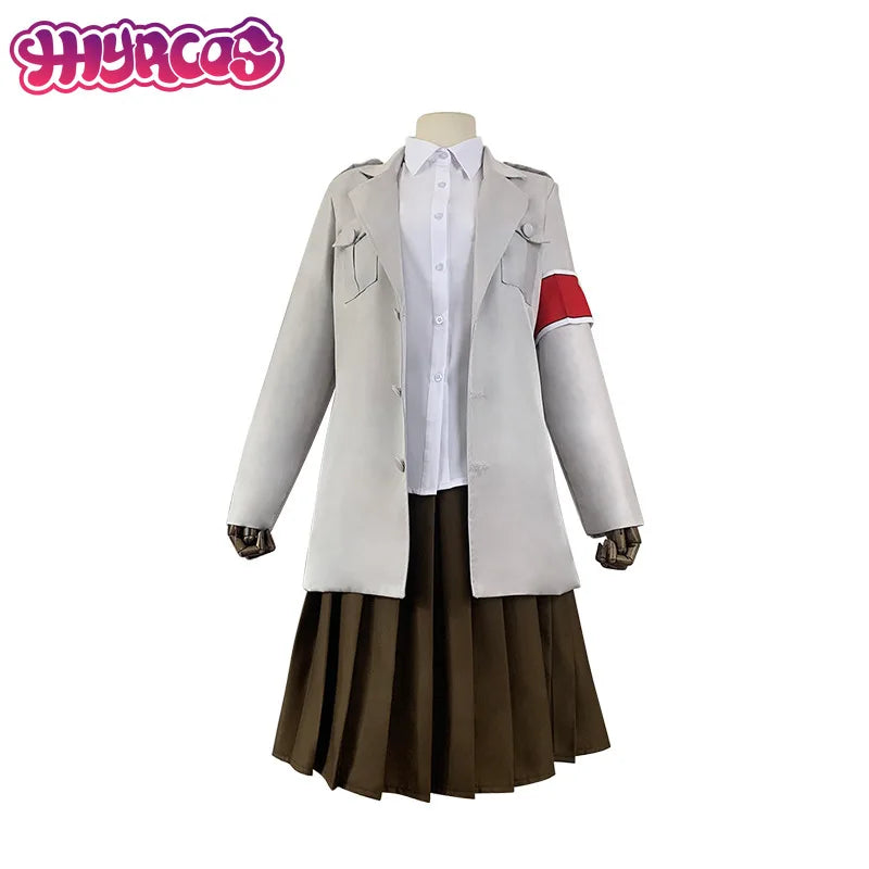 Anime L'Attaque des Titans Veste Costume Cosplay Eldien Unité Guerrière Veste Pieck Shingeki No Kyojin Robe Eldienne Militaire de Mahr