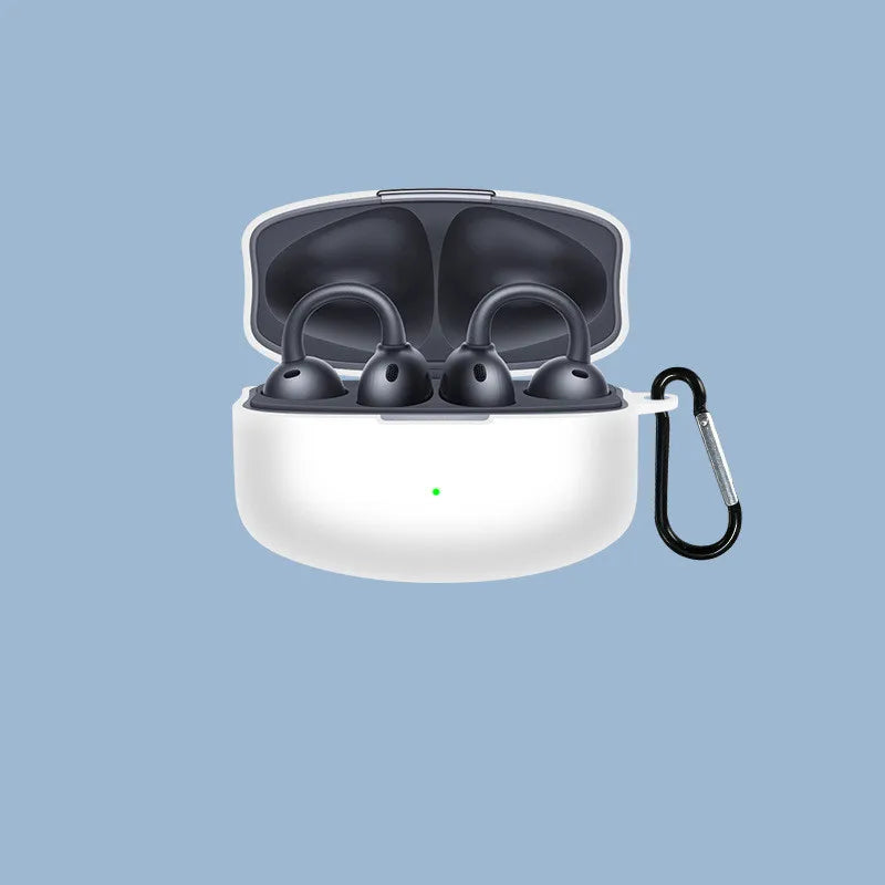 For OPPO Enco Clip Earphone Silicone Case Earbuds Waterproof Shockproof Soft Protective Headphone Cover Headset Skin with Hook