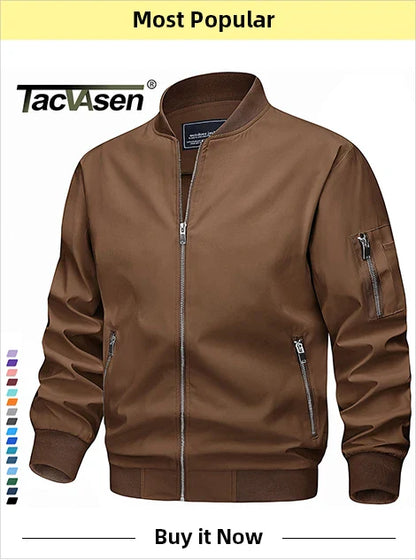 TACVASEN Winter Plaid Cotton Jackets Mens Long Sleeve Quilted Lined Flannel Shirt Jacket Multi-Pockets Outwear Hiking Coats Tops