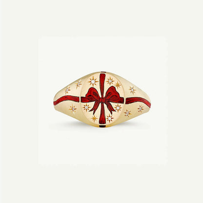 Fashionable and popular stainless steel painted ring, for Valentine's Day, Lion, Mermaid, Love, gold plated, women's jewelry, тильц®