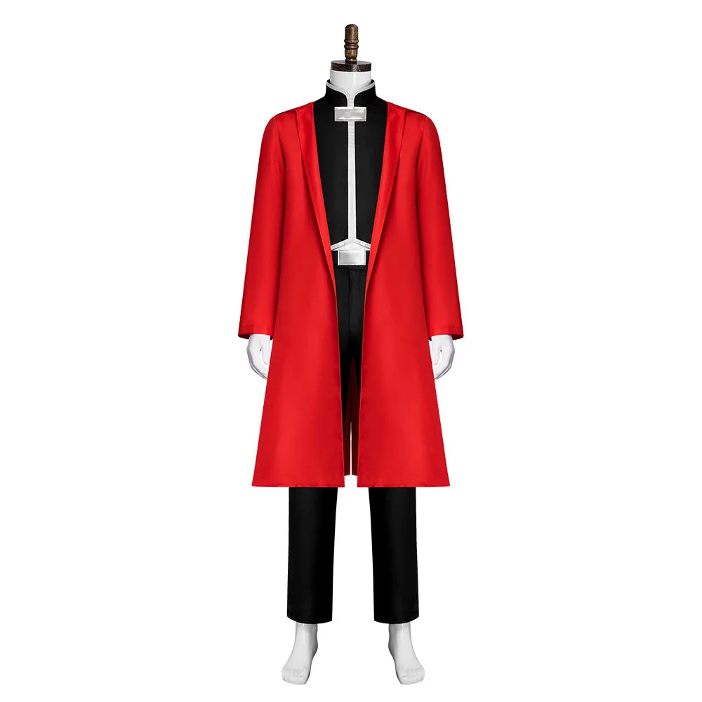 Anime Cos Fullmetal Alchemist Edward Elric Cosplay Costumes Red Outfit Halloween Christmas Uniform Custom Size Cosplay Costume