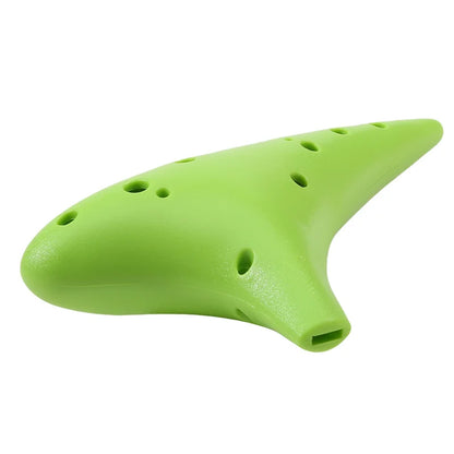 Ocarina Alto C Tuning en résine plastique pour adultes et enfants, flûte multicolore, 12 trous, nouveau
