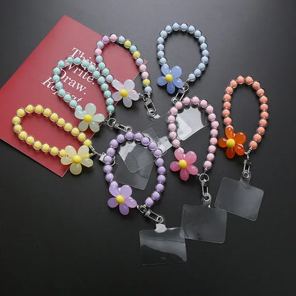 Cell Phone Lanyard Beaded Bracelet Lanyard Cell Phone Shell Lanyard Jewelry Wrist Bead Pendant Phone Chain