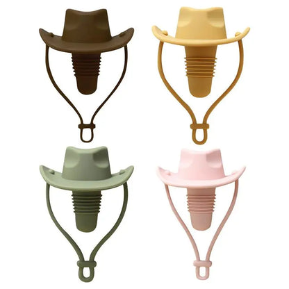 Creative Cowboy Hat Wine Stopper Champagne Bottle Silicone Wine Cork Funny Cowboy Hat Bar Home Wedding Decorative Wine Stopper