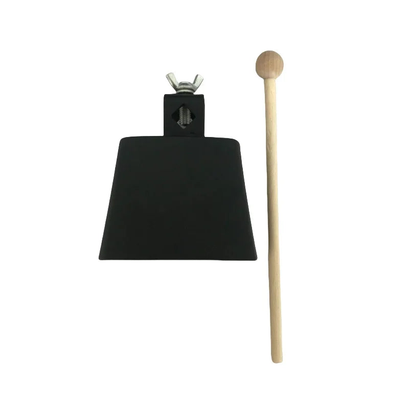 Cloche de vache de 4/5/6/7/8 pouces avec maillets en bois, cloche de Jazz en métal et acier, cloches de bétail, pièces et accessoires d'instruments de Percussion
