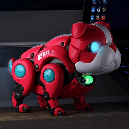 Chien robot, jouet pour chiot électrique pour enfants, chien intelligent qui peut chanter, danse et faire des sons, chien violent, chien mécanique