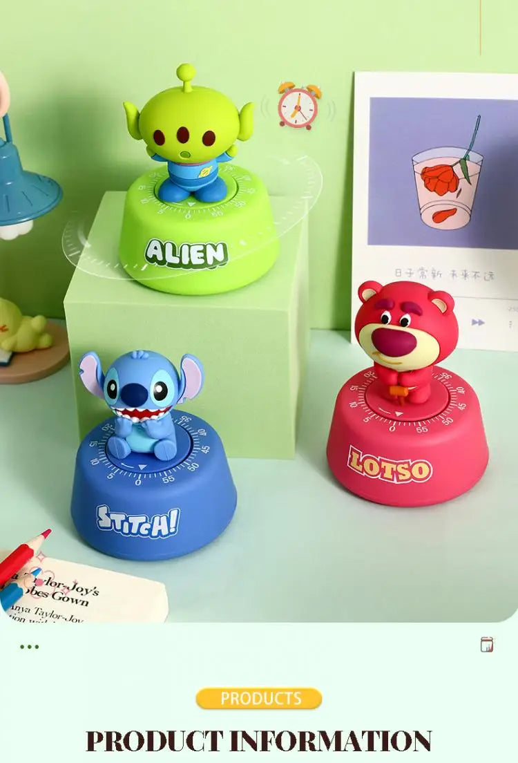 Stitch Cute Cartoons Cute Pet Stitch Timer Student Self-Discipline Learning Times Management Kitchen Machinery Timing Reminder