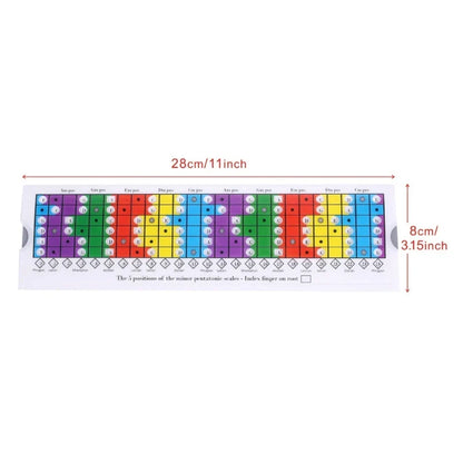 Balances de guitare acoustique règle coulissante outil d'apprentissage règle coulissante pentatonique pour pratiquer vos accessoires de guitare à l'échelle