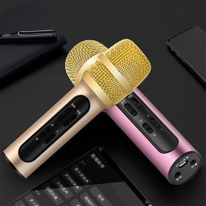 Wireless Bluetooth Karaoke Microphone, Portable Mini Handheld Mic Speaker for All Smartphones,Gifts for Girls Kids All Age