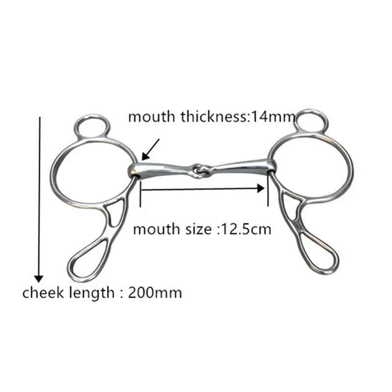 Horse Bit Ring Horse Mouth Snaffle Bit Horse Mouth Bit Forequestrian Training Equipment