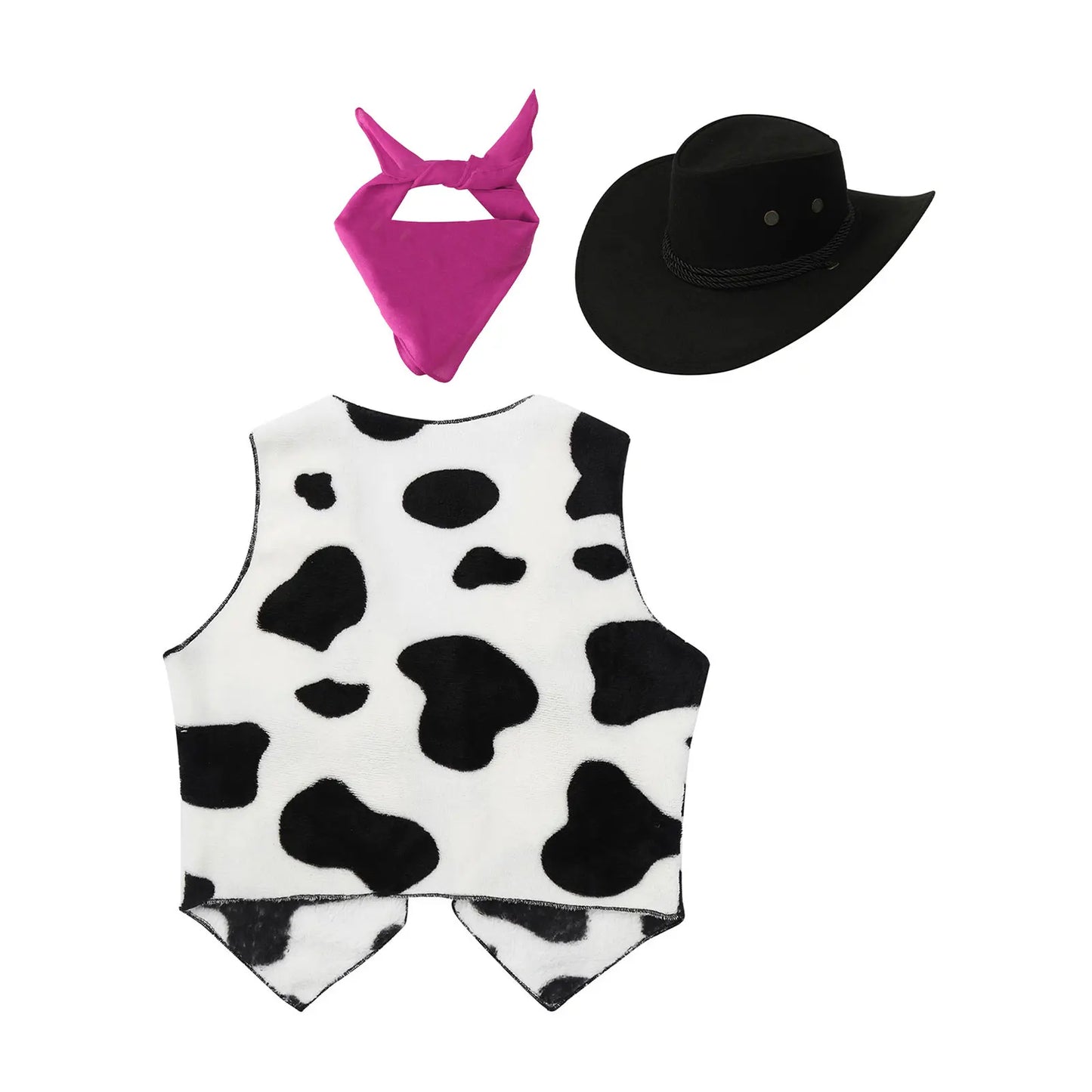 Costumes de Cowboy Western pour Enfants, Tenue de Cowboy pour Bol et Garçons, Chaps Pantalon avec Glaand Bandana Chapeau, Cowgirls fur s Up, ixd'Halloween