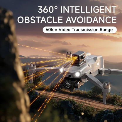 Drone M24 haut de gamme de qualité professionnelle, équipé d'un écran télécommandé 1000M, transmission d'image numérique, quadrirotor sans balais