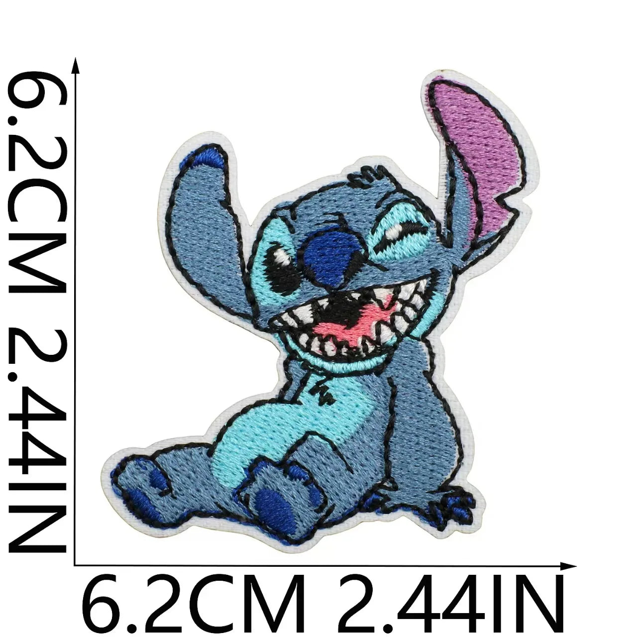 Stitchou Écussons à Repasser pour Vêtements Appliqués Brodés Bandes Dessin Animé pour Vêtements Veste Jeans Décoration DIY
