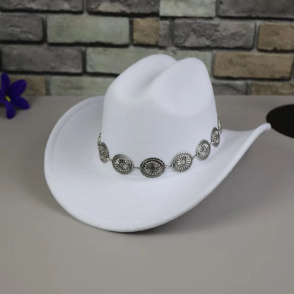 Chapeau de Cowboy occidental pour femmes, 1 pièce, accessoires Photo, chapeaux de Jazz, robe de soirée, Sombrero Hombre