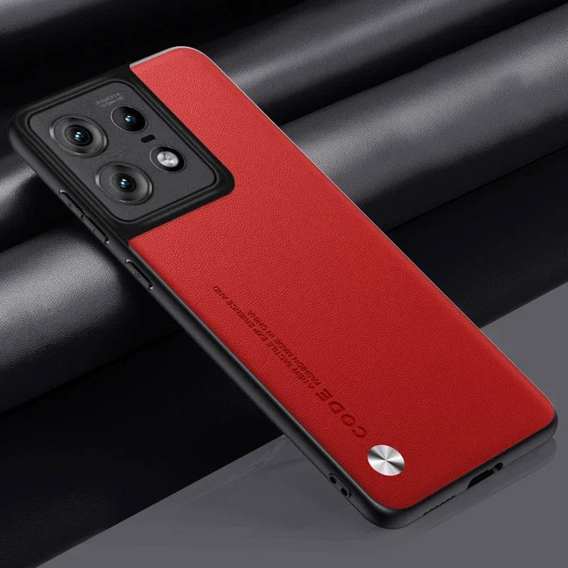 Leather Case for Motorola Moto Edge 50 Pro Luxury Carbon Fiber Matte Silicone Protection Phone Cover MotorolaEdge50Pro Coque