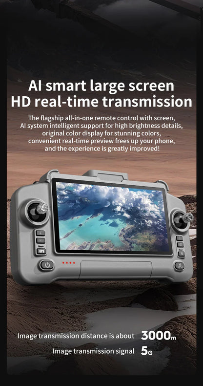 Drone GPS avec écran tactile caméra EIS Anti-secouement 8K Drones aériens sans brosse 5G GPS 8K caméras HD grand UAV Dron RC quadrirotor