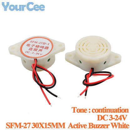SFM-27 SHD4216 alarme sonore électronique alarme sonore continue/intermittent DC 3-24 V 12 V décibel élevé pour Arduino voiture Van