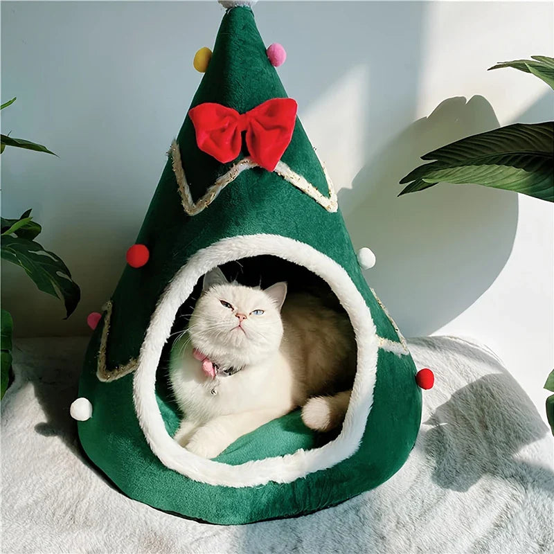 Maisons pour chats, lits de Noël, accessoires d'hiver pour animaux de compagnie, lits chauds, accessoires pour chiots, coussins, maisons, habitats pour chiens.