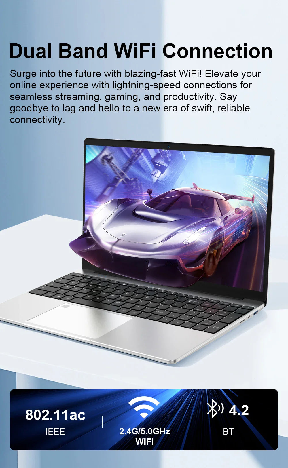 Ninkear N15 Air Laptop 15,6" IPS 1080P IPS Intel N95 3.4Ghz 12GB RAM 512GB SSD General Use Productivity Windows 11 pro Notebook