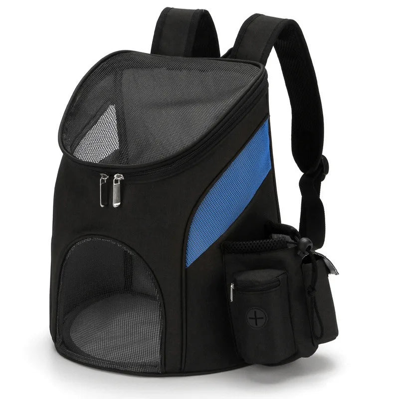 Sac à dos pour animaux de compagnie, sacs portables pliables pour animaux de compagnie pour sortir, maille respirante avec poche latérale, sacs de transport pour chats, sac à dos pour chien en extérieur
