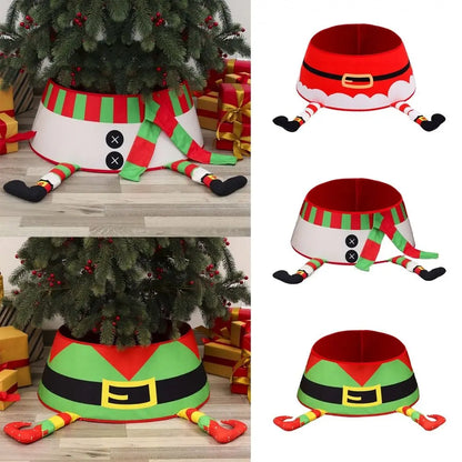 Jupe d'arbre de Noël pour la décoration de fête, couverture extérieure, bonhomme de neige, père Noël, wapiti, couverture de sol, fournitures pour la maison, bonne année, joyeux Noël