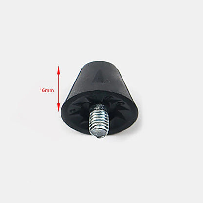 Pointes de remplacement pour chaussures de football noires, goujons durables pour chaussures de football, filetées M5, 13mm, 16mm, 1 pièce par ensemble