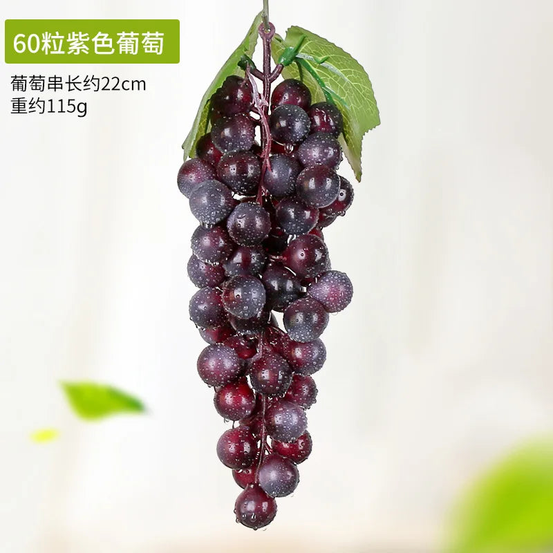 5PCS 12/18/24/36/60/85/100 Heads Artificial Grapes Christmas Halloween Wedding Party Home Garden Hanging Decoration Fake Fruits