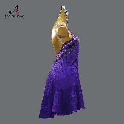 Costumes de danse latine, robe de soirée pour femme, tenue de performance de samba, compétition 2026, vêtements de bal pour adultes, tenue de danse pour filles, costume à franges sportif