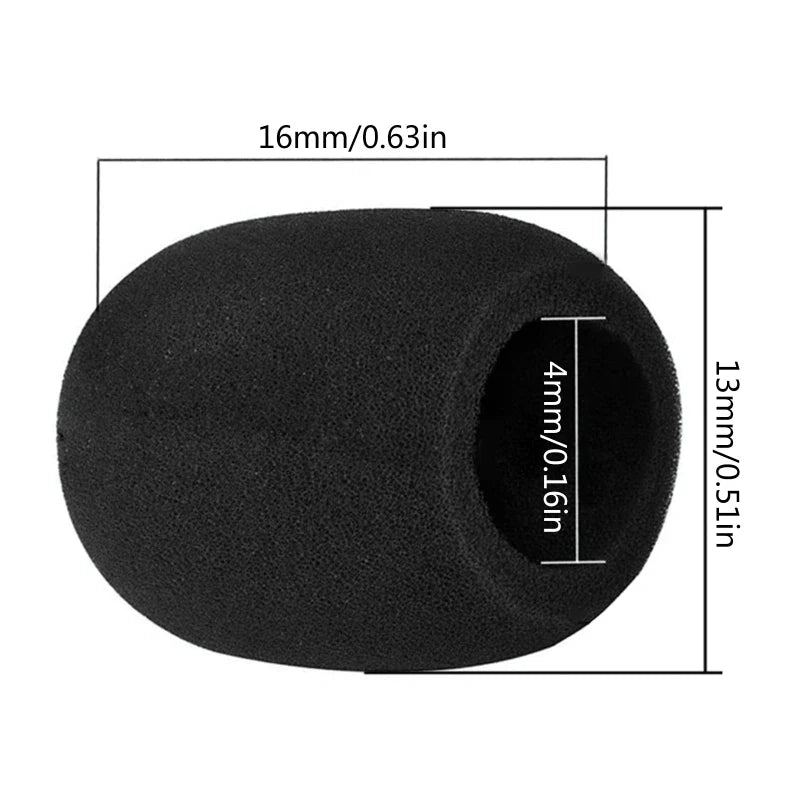 Housses en mousse pour microphone, pare-brise pour microphone cravate, accessoires pour pare-brise
